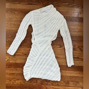 Peppermayo White Knit Dress